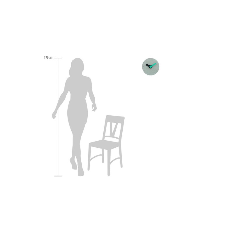 ONZENO Design Wall Clock 'The Frisky' without Ticking Noises