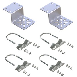 Aimeboost 2 PCS Pole Mount Bracket Anti Vibration Antenna Mount Hardware Accessories [ Without The Pole ] for Outside Home Security Camera Pole Holder Antenna Pole Mount Kits