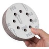 YoiYee 60 Grit Sanding Discs Pads, 8 Holes, 125mm/5-inch Hook