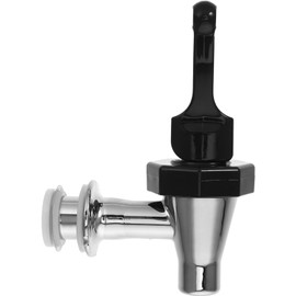 Operitacx Reusable Plastic Water Dispenser Tap Replacement – PP Spigot Spout for Beverage Containers, Juice Buckets & Crock Jugs (1.7cm Diameter, Black, Hot/Cold Water Safe)