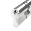 Door Lock with Keys - Thumb Turn Euro Cylinder Barrel