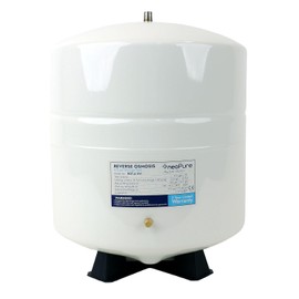 Neo-Pure 4.5 Gallon Reverse Osmosis Water Storage Tank – White Powder-Coated Steel RO Tank with Durable Construction, Corrosion Resistance, and 1/4" Connection for Home Filtration Systems