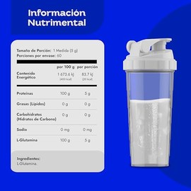 Signature Series GLUTAMINA – Suplemento en Polvo a base de pura L-Glutamina micronizada | Sin saborizantes y Libre de Conservadores | 60 servicios