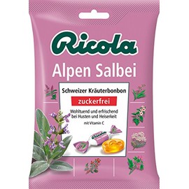Ricola Sage Sugarfree Throat Cough Drops Imported from Germany Shipping from USA - 75g