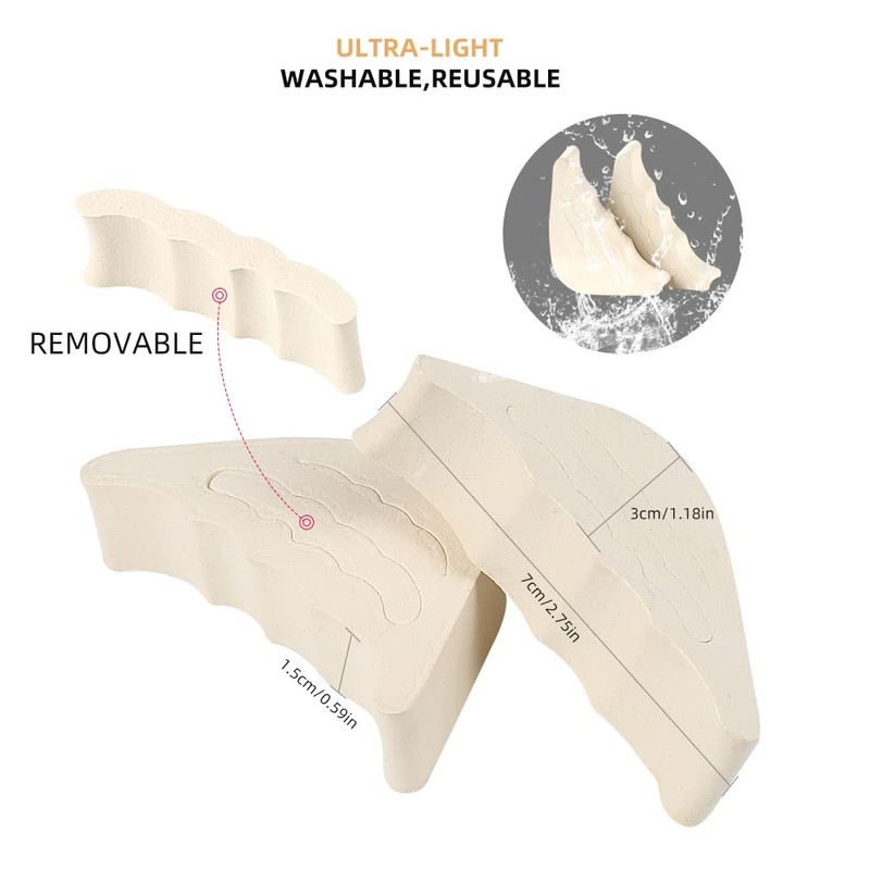 Toe Filler Inserts [4 Pairs] for Shoes Too Big, Adjustable