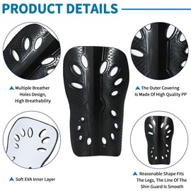 ADEGARI Soccer Shin Guards for Kids Youth,2 Pair Comfortable and Breathable Shin Pads for Boys Girls Teenagers Lightweight Football Calf Protective Gear Cushion Reduce Shocks