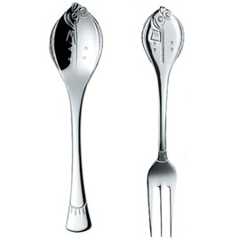 Nagao Marine Mate Spoon Fork Flounder Set of 2 Made in Japan
