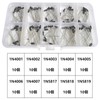 BEHOSHI 100pcs Rectifier Diode Set 10 Values 1N4001-1N4007 1N5817-1N5819, Electronic