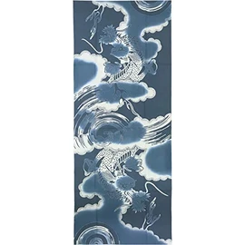 Edoten Todaya Shoten Ryen Dyed Tenugui Ryu (Large) 966 Approx. 14.6 x 38.6 inches (37 x 98 cm)