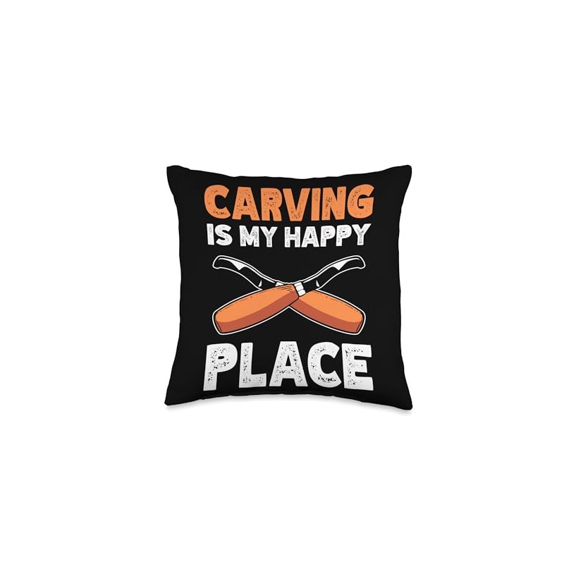 Carving Tools Wood Cutting Wood Craft Throw Pillow