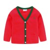 Mud Kingdom Chaqueta tipo cárdigan para niños pequeños bordada casual,