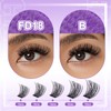 Cluster Lashes Extensions Individual Lashes D Curl Fluffy Lash Clusters