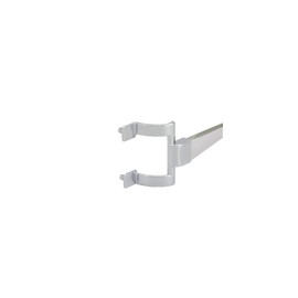 GordonGlass Chrome Framed Sliding Shower Door Towel Bar and Brackets - 30" Long x 2-1/16" Screw Holes