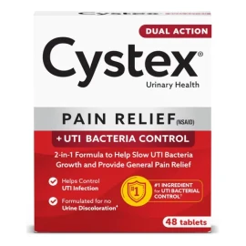 Cystex Alivio Rápido Infección Urinaria 48 Tabs Americano Sabor Sin Sabor