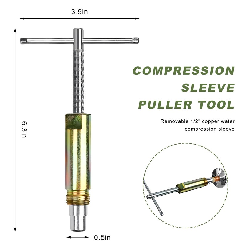 BWBWND Compression Sleeve Puller Tool, 03943 Sleeve Remover Ferrule Puller