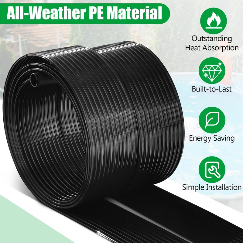 IRONMAX Solar Pool Heater Panel, Swimming Pool Heating System for