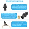 PATIKIL 33 x 16mm Lamp Finials Caps Knob, 2 Set