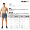 TENJOY Men's Running Shorts, darkgray