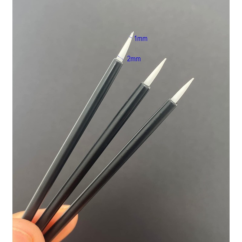 KOLAMOON 100 Pcs Disposable Brushes Plastic Paint Brushes Model Brushes