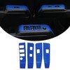 Front and Rear Doors 4pcs Look Interior Door Armrest Window