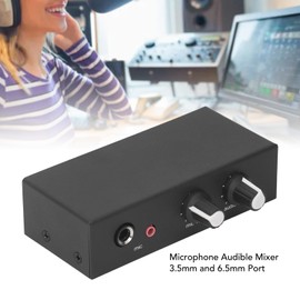 Phono Preamp for Turntable, Stereo Hi-Fi Amplifier with Headphone Mic Support, Mini Phonograph Preamplifier for Home Use, Three Output Ports, Independent Volume Knob