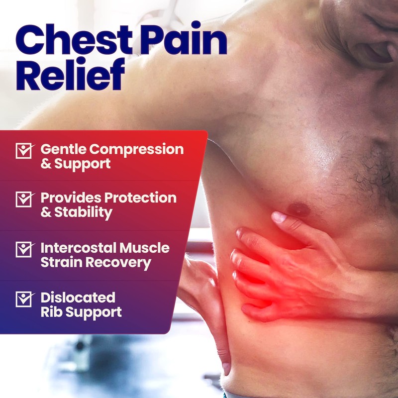 Chest Binder Rib Brace – Beige Rib Belt to Reduce Rib