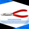 OdontoMed2011 Small Ring Closing Pliers Pvc Grip Handle (Red Grip)