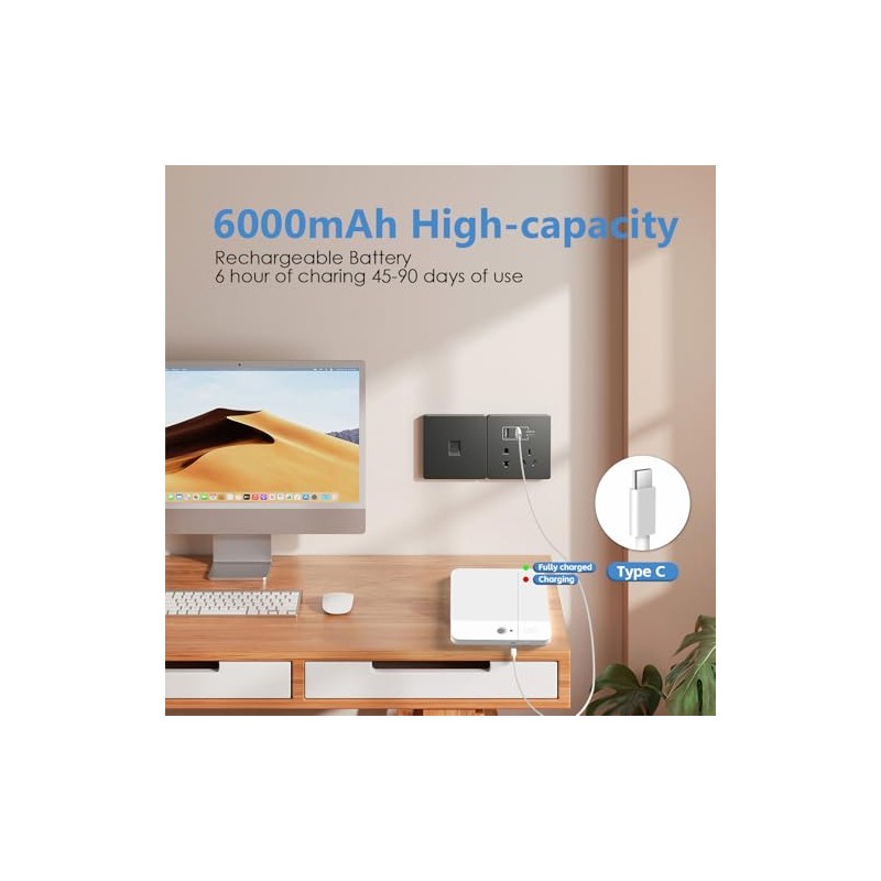 NARUNDREN Rechargeable Motion Sensor Ceiling Light with Remote, Wireless Ceiling