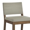 Nathan James Linus Modern Upholstered Bar Stool with Back and