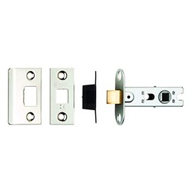 Carlisle Brass BTL2/BP 2.5" CE B/T Tubular MORTICE Latch SQ & RAD NP, Polished Chrome, 2.5 inch