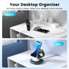 3 in 1 Wireless Charging Station for Multiple Devices Black
