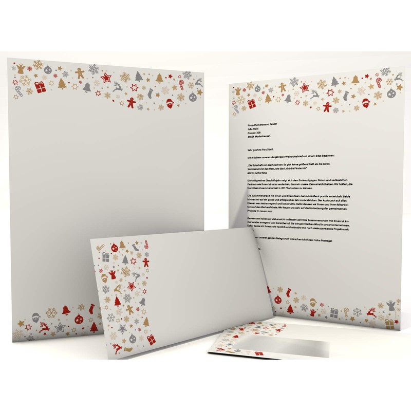 Christmas Letter Paper set Christmas Paper – A4 – 50