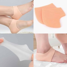 Heel protector shoe pad Achilles tendon protection heel pad white 4ea