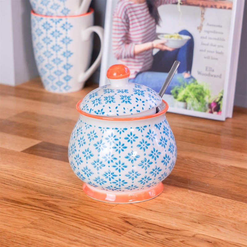 Nicola Spring Handgedruckter Milch & Zucker -Set - 300ml -