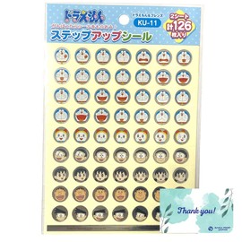 SHOWA NOTES Step Up Sticker, Doraemon & Friends KU-11 Reward, Present, Sticker, RPJ Set