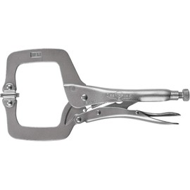 Irwin T20EL4 IWT20EL4 Locking C-Clamp with Swivel Pads, Silver, 275 mm