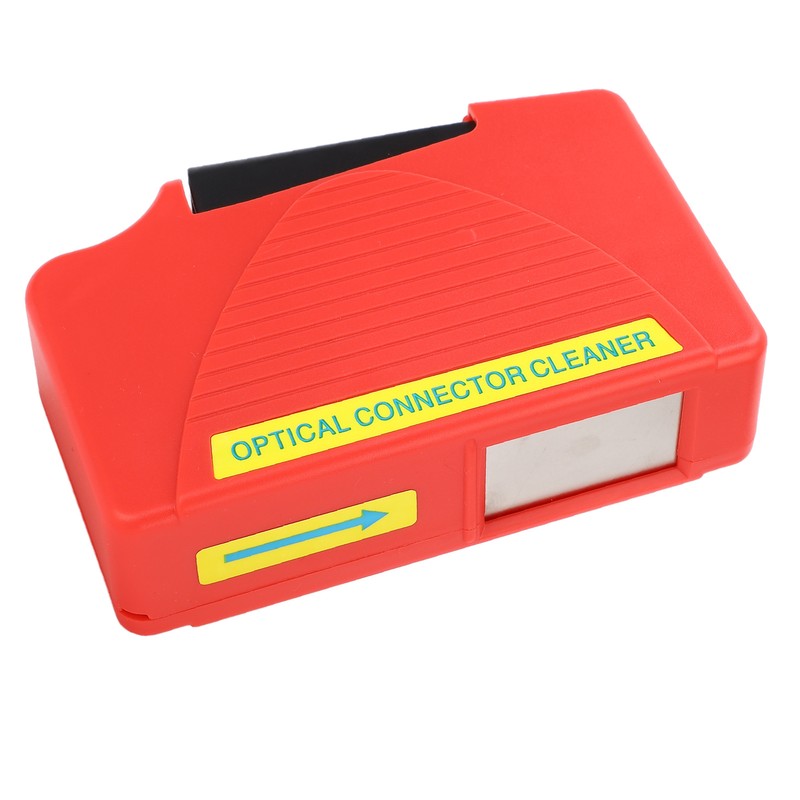 Red Optical Fiber Cleaning Box Compact Lightweight SC FC LC