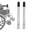 Wheelchair Brake Handle Extenders for 5/8" Tips - Flat Wheel