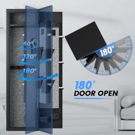 Fireproof Large Gun Safe Fireproof Electronic Fingerprint Safe Cabinet US Warehouse in Stock Free ShippingMaterial: cold rolled steel, door thickness: 1MM, Dimension (L x W x H): H1320*W250*D230MM