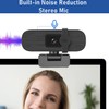 Nolansend 4K Webcam for PC, With Privacy Cover, White Balance,