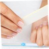 Housoutil 3pcs Nail Files Dual-sided Manicure Tools for Polishing Fingernails