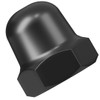 M6 Hexagon Domed Cap Nuts Fit Screws Bolts Black Zinc