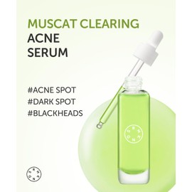 SERUMKIND Muscat Clearing Drop Serum, Blemish, Breakout & Pore Care with Shine Muscat & PHA, Gentle Exfoliation & Brightening, Korean Skincare (1.01 fl oz / 30 ml)