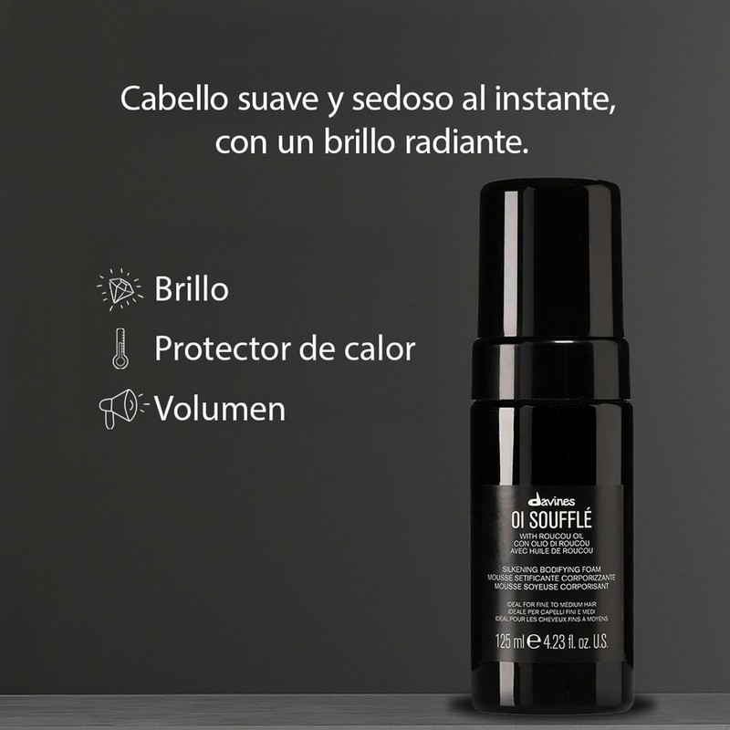 Davines OI Soufflé Espuma para dar cuerpo y suavidad 125