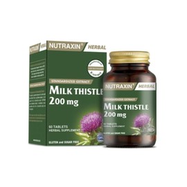 Nutraxin Herbal Milk Thistle 60 Tablet Takviye Edici Gıda