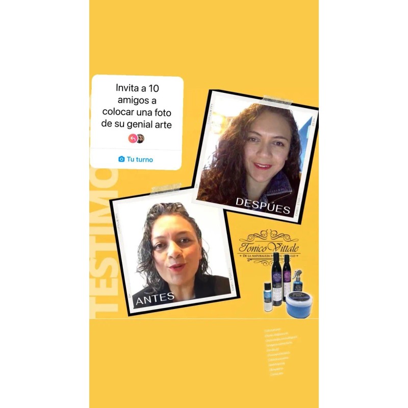 Paquete Tónico Y Shampoo Para Cabello Rizado Tonico Vittale