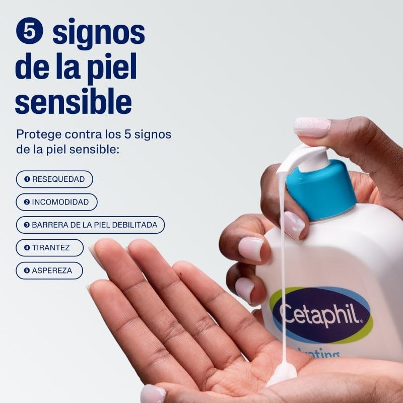 Cetaphil Crema Limpiadora Espumosa Hidratante Facial Rostro Sensible 473 ml
