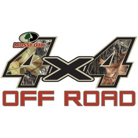Mossy Oak Graphics 13001-BU-L Break-Up Decals 13.75" x 7.5" 4x4 Off-Road Style Decal