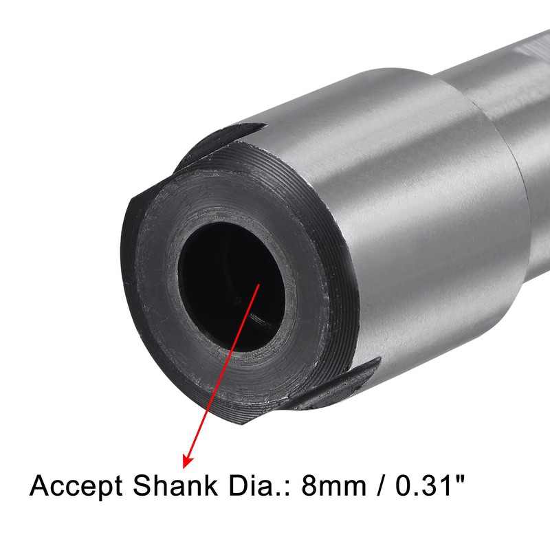 sourcing map Milling Cutter Collet Extension Rod Adapter 6.35 mm