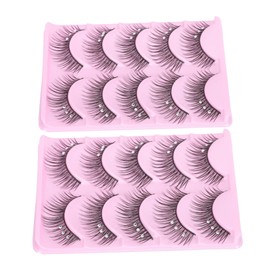 Healeved 3pcs Unique Decorative False Eyelashes Rhinestones for Party Cosplay and Stage Use Dense Natural Look Comfortable Wear for Weddings and Photoshoots